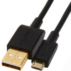 Amazon Basics 5-Pack Micro USB Cable, USB 2.0, 3 m, Black