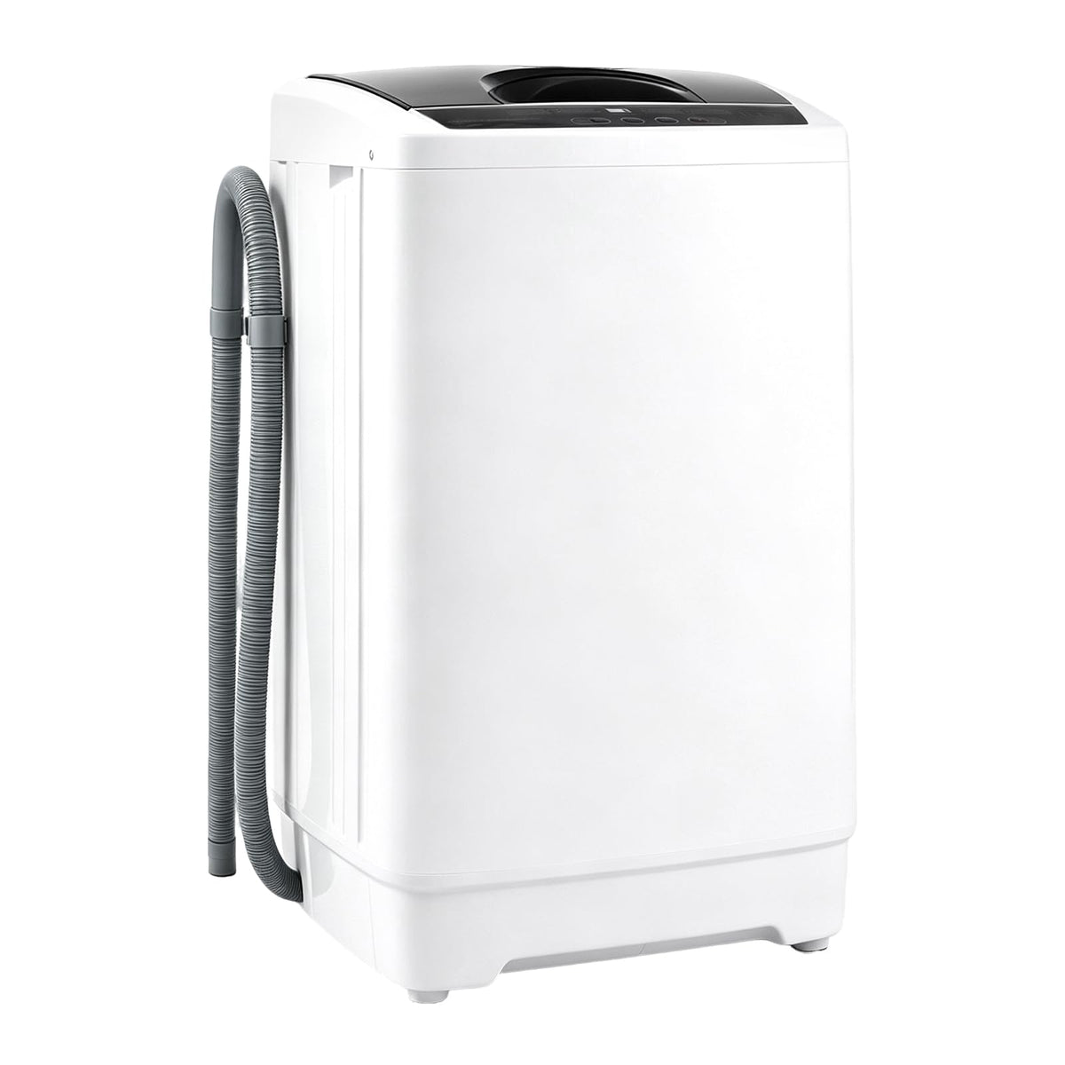 COSTWAY 8.8LBS Portable Washing Machine, Full-Automatic w/Drain Pump, White