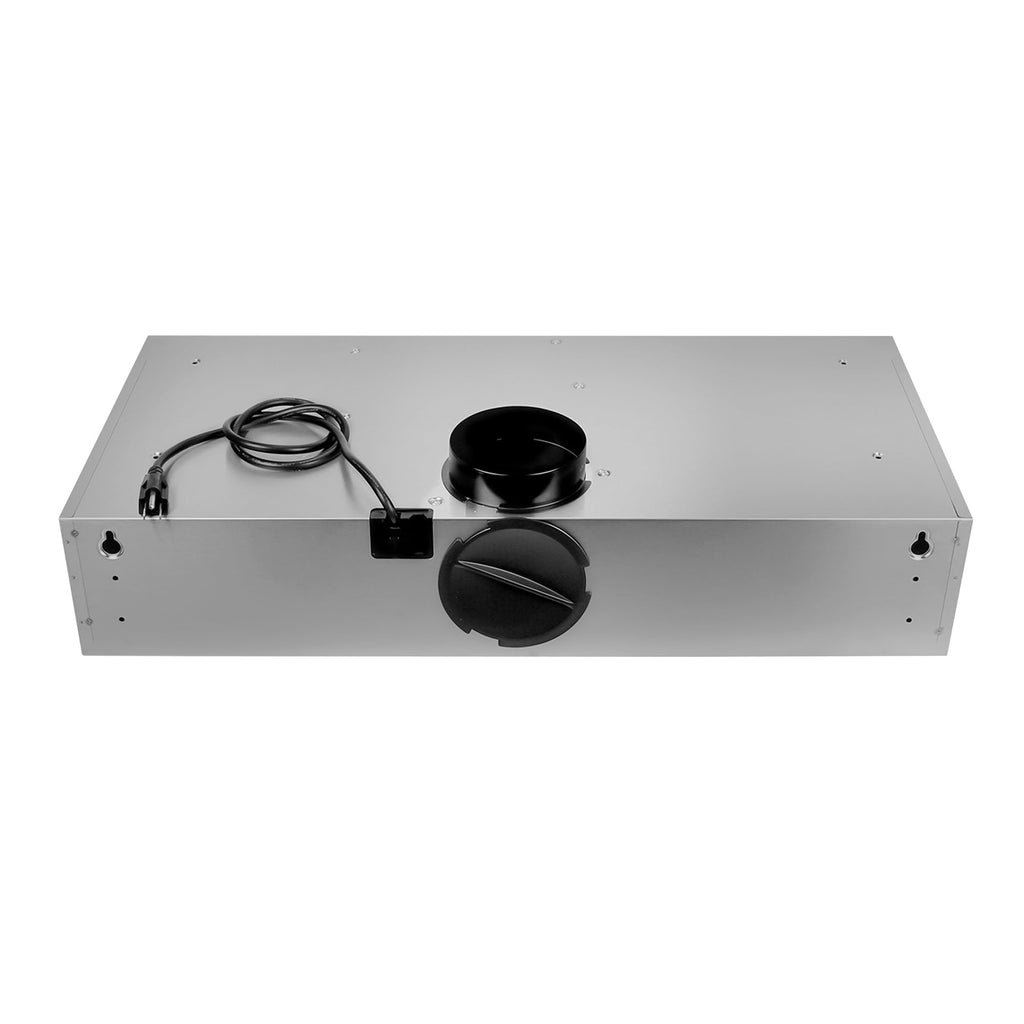 36 in. Delta Coll Ducted Under Cabinet Range Hood, Mesh Filters, Stainless