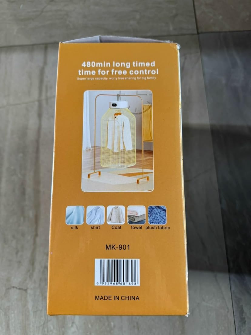 Portable Clothes Dryer, Compact & Foldable Electric Drying Machine for Home, Travel & RV, with Remote Control and Carry Bag