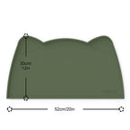 OHMO Silicone Cat Food Mat for Food&Water Bowls, 46x25cm, Honey