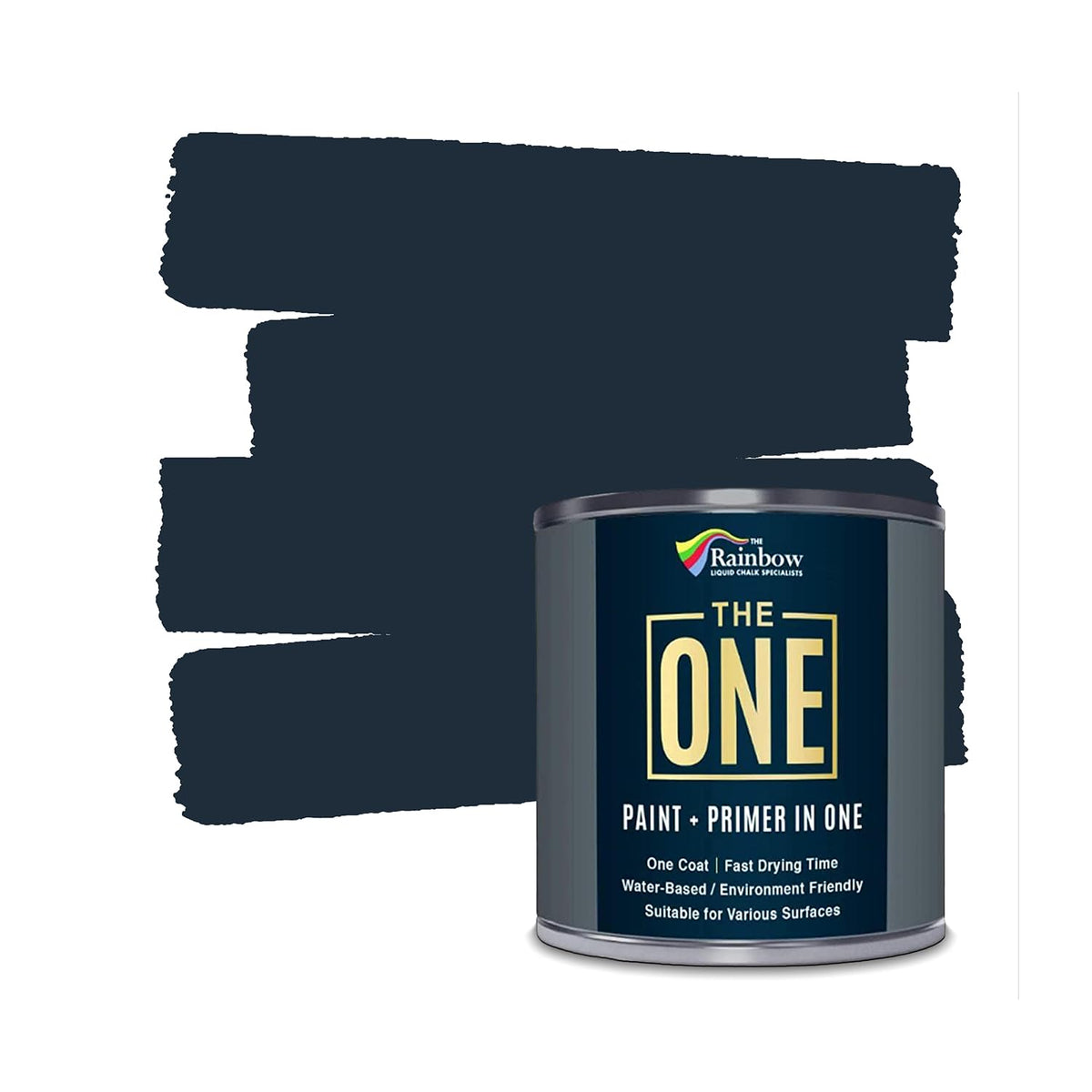 The ONE All-In-One Paint & Primer - Deep Red Satin, 2.5 L | Multi-Surface 1 Coat Formula | Easy Indoor & Outdoor Decorating for Home & Garden Walls, Floors & Furniture | Durable, Water-Based & Low VOC