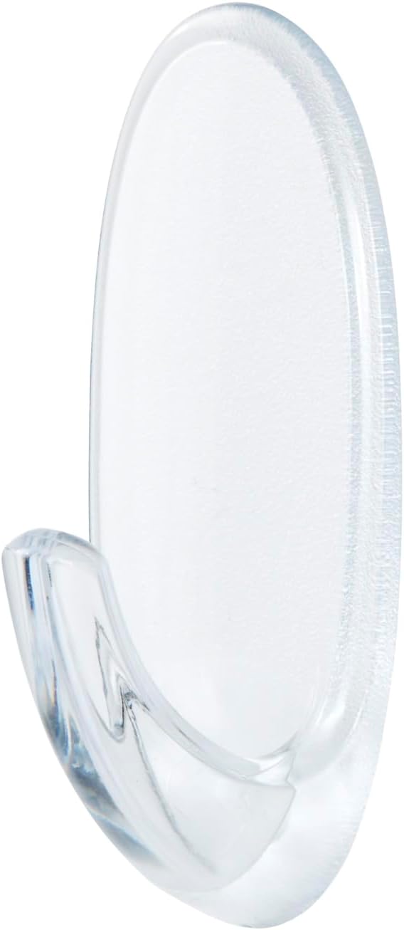 Command Medium Hooks, Clear, 2 Hooks and 4 Adhesive Strips