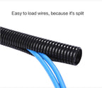 Alex Tech 10ft - 1/2 inch Split Wire Loom Tubing - Black