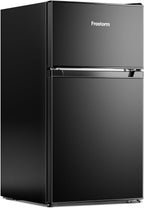 3.2 Cu Ft Mini Fridge with Freezer, Single Door Upright Freezer