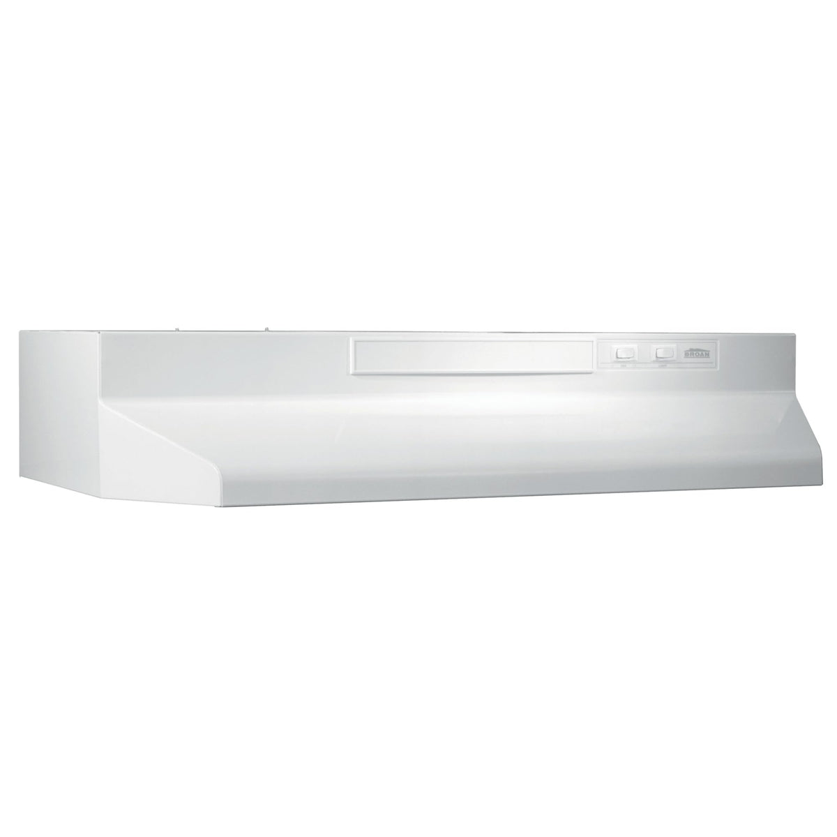 Broan-NuTone F403011 Insert with Light, Exhaust Fan for Under Cabinet Two-Speed Four-Way Convertible Range Hood, 30-Inch, White on White
