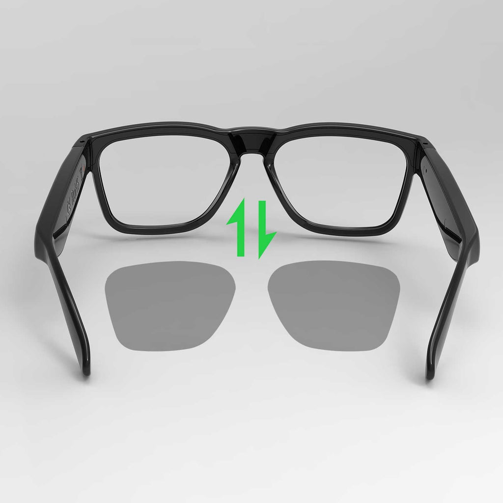 OhO Open Ear Smart Glasses, UV400 Z87.1 Lightweight Audio Bluetooth Glasses
