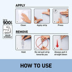 Command Medium Hooks, Clear, 2 Hooks and 4 Adhesive Strips