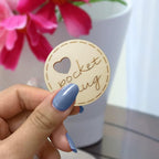 Pocket Hug Gift For Friend | Wooden Special Friendship Token For Her | TKF
