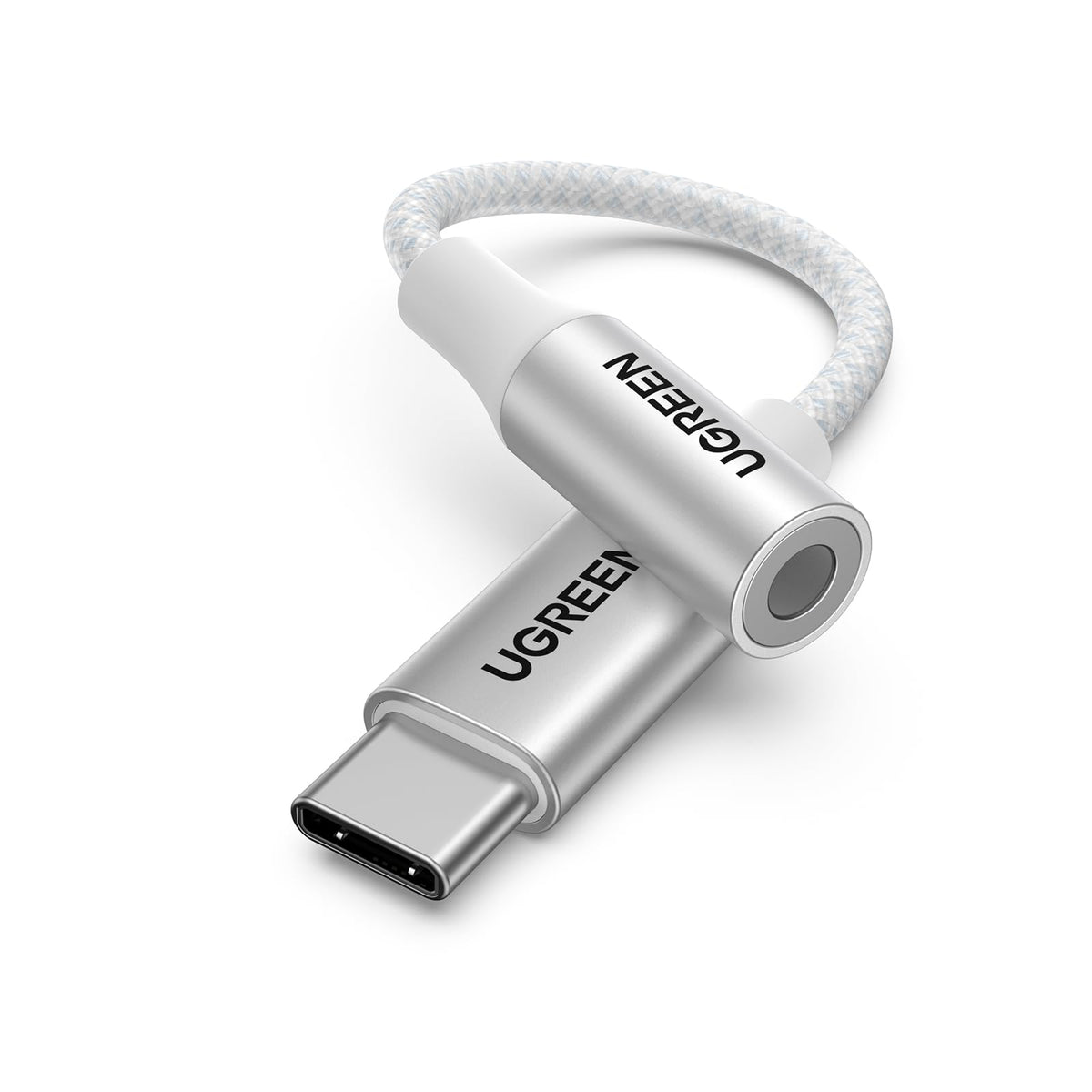 UGREEN 2 Pack USB C to 3.5mm Audio Adapter Type C to Aux 24bit/96kHz, Grey