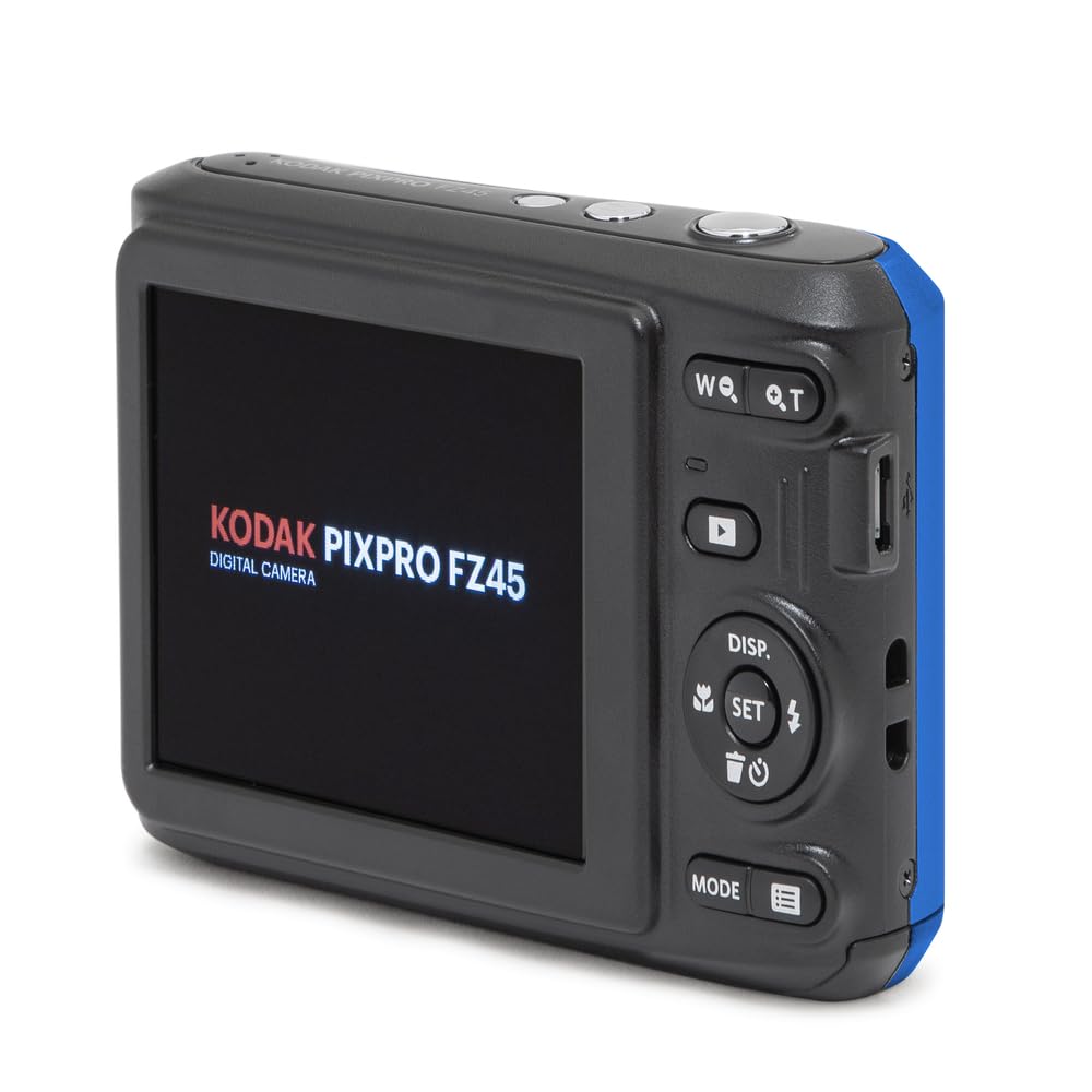KODAK PIXPRO FZ45 16MP Compact Digital Camera, 4X Optical Zoom, AA, Black