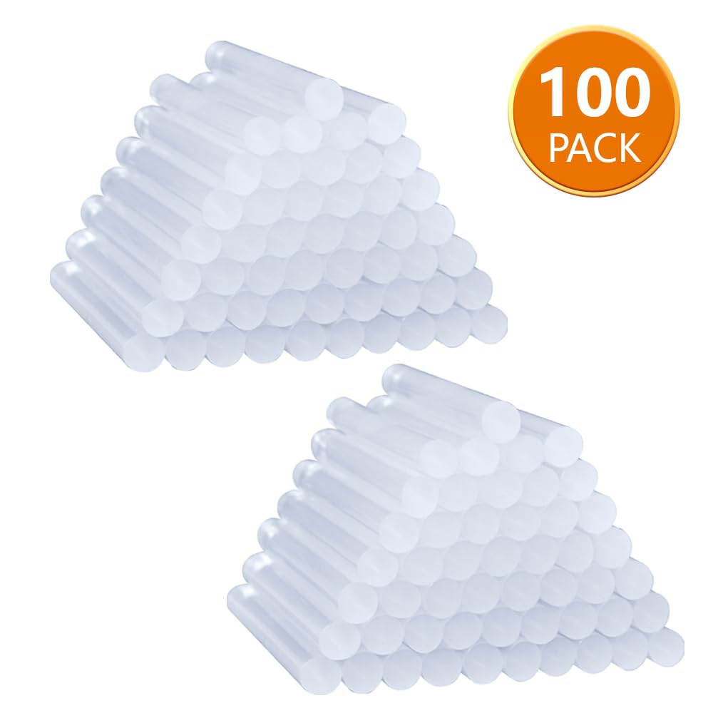 ANSIO Hot Glue Sticks for Hot Glue Gun, SGS Approved, 50 pcs - 7mm x 100mm