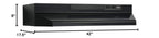 Broan-NuTone F403011 Insert with Light, Exhaust Fan for Under Cabinet Two-Speed Four-Way Convertible Range Hood, 30-Inch, White on White