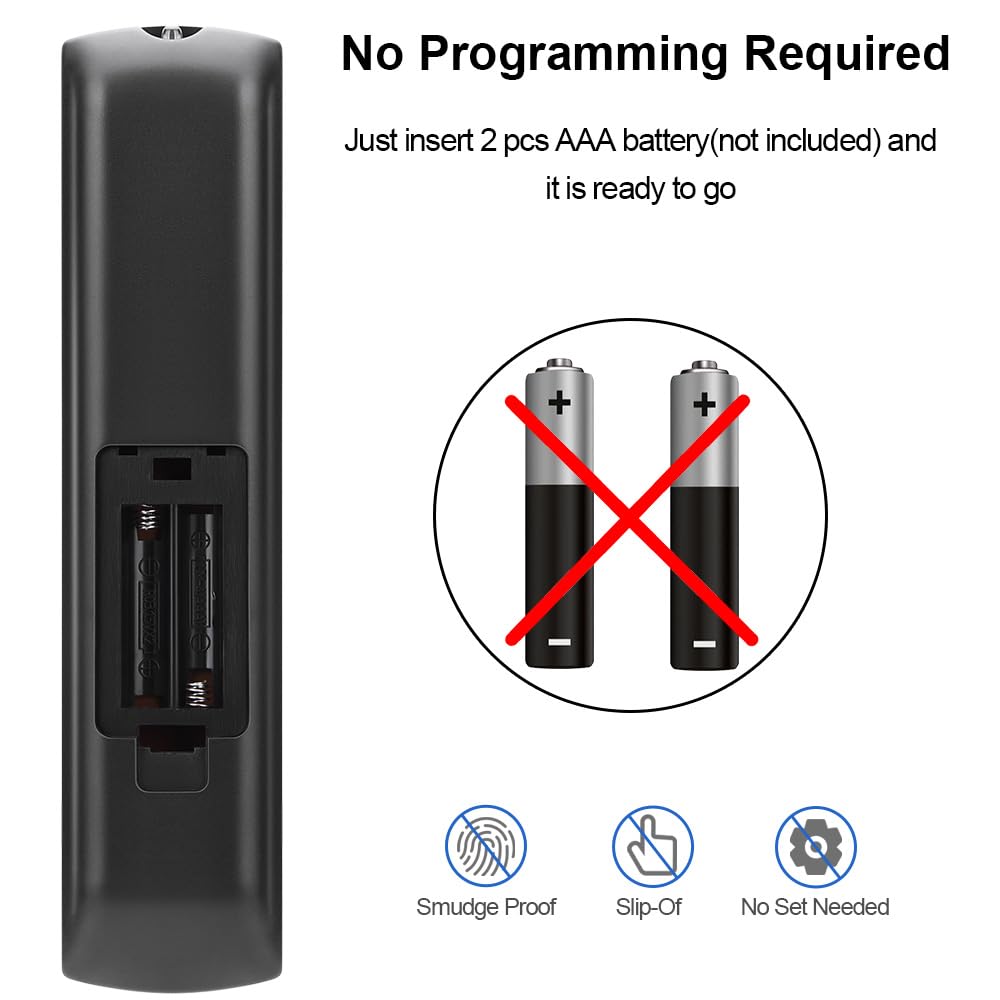 for Samsung-Smart-TV-Remote-Replacement, Universal for All Samsung TVs (BN59-01315A)