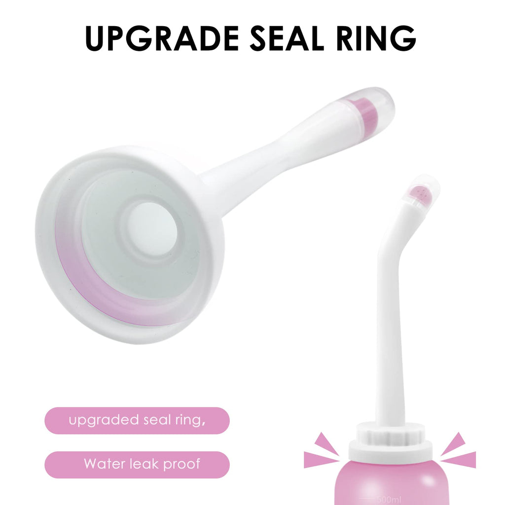Portable Bidet 2 Pack, RUFCRIL 500ml Peri Bottle Postpartum, Boilable TPE