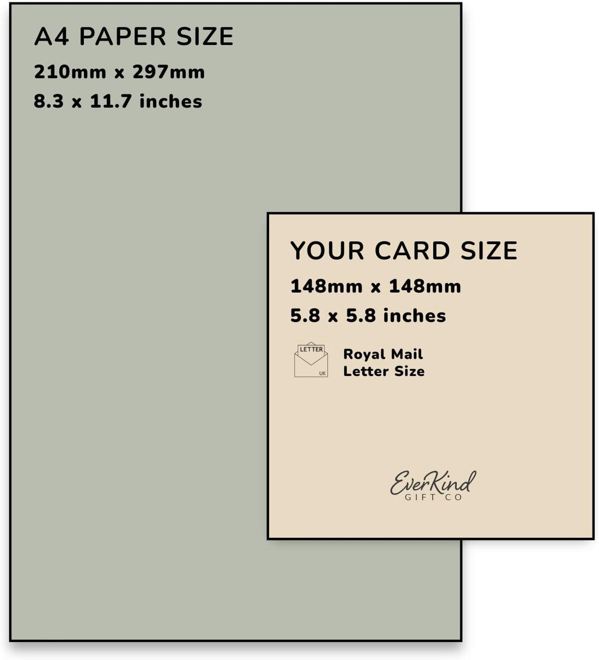 Thinking of You Card – Paper Hearts Design | Encouragement and Support Card for Friend, Family or Colleague | Comfort for Grief, Tough Times or Just Because | Blank Inside | Eco Packaging