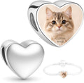 2Burned Custom Personalised Stainless Steel 316 Love Heart Photo Charm