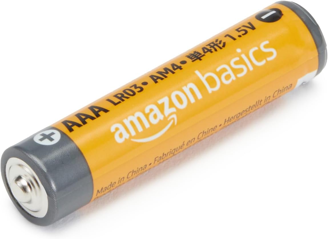 Amazon Basics 100-Pack AAA Alkaline High-Performance Batteries, 1.5 Volt, 10-Year Shelf Life