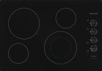 Frigidaire FFEC3025UB 30 Inch Electric Smoothtop Style Cooktop with 4 Elements in Black