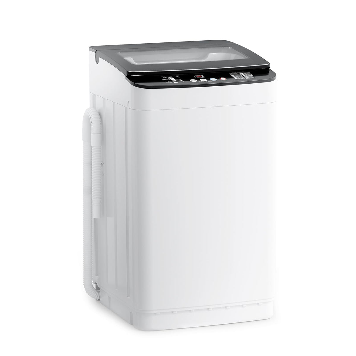 Auertech 18 lbs Portable Washing Machine, Fully Automatic Portable Washer with LED Display, 7 Wash Cycles, 4 Water Levels, Top Load Washing Machine for Apartment, RV, Dorm, Home