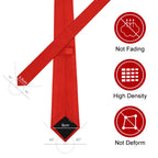 URAQT Men Solid Satin Necktie, 8cm Classic Formal Tie