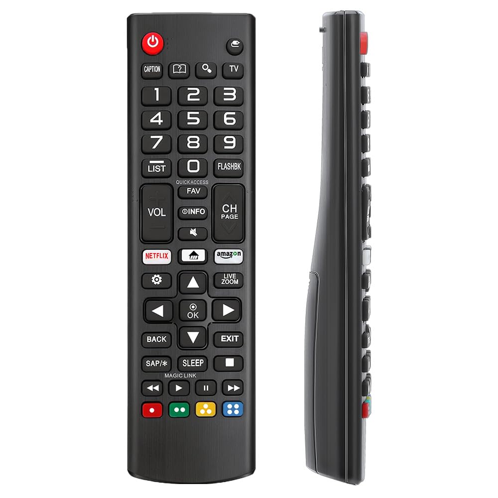 Rechargeable TV Remote for Samsung Smart TVs, Replacement for All 2019-2026 Samsung TV Remote Control with Voice Control. USB-C Fast Charging. Solar Charging. 2-Year Warranty.