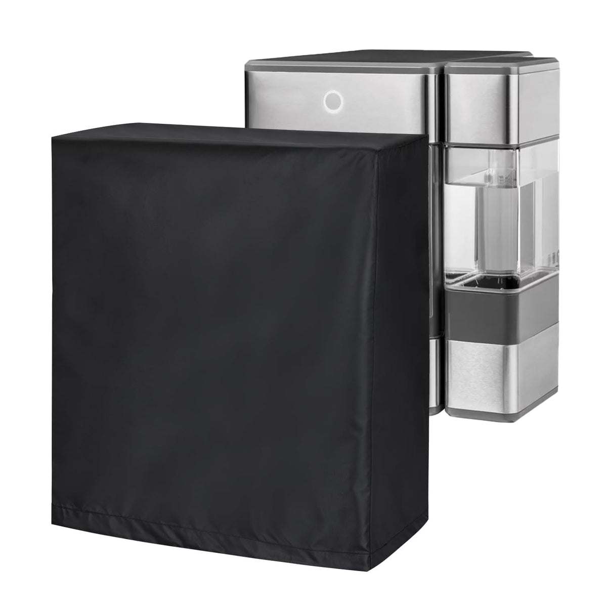 Commercial Ice Maker Cover, Universal Waterproof Shield for Appliances in Home, Garage and Office, Black