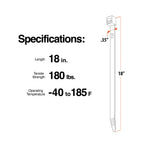 TR Industrial Multi-Purpose Natural Cable Ties, 48 inches, 50 Pack