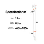 TR Industrial Multi-Purpose Natural Cable Ties, 48 inches, 50 Pack