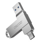 32GB USB Flash Drive, USB 3.1 Gen 1 Dual USB-C & USB-A Memory Stick, Portable Thumb Drive for iPhone 16/17/18, Mac, Android Phones, Tablets, Laptops, Mac, Windows – Photo & Video Backup