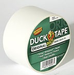 Duck Tape Original White Duct Tape, 50mm x 5m Heavy Duty, Waterproof Gaffer, Gaffa Sticky Tape, Strong Adhesive Cloth Repair Tape, Suitable for Packing boxes, Moving House, Parcels or Packaging