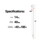 TR Industrial Multi-Purpose Natural Cable Ties, 48 inches, 50 Pack