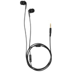 Amazon Basics Wired Earbuds with Microphone, In-Ear Headphones, 3.5mm Jack, High Definition Sound, Secure Fit, 4.2 ft Cable, S/M/L Ear Tips, Black