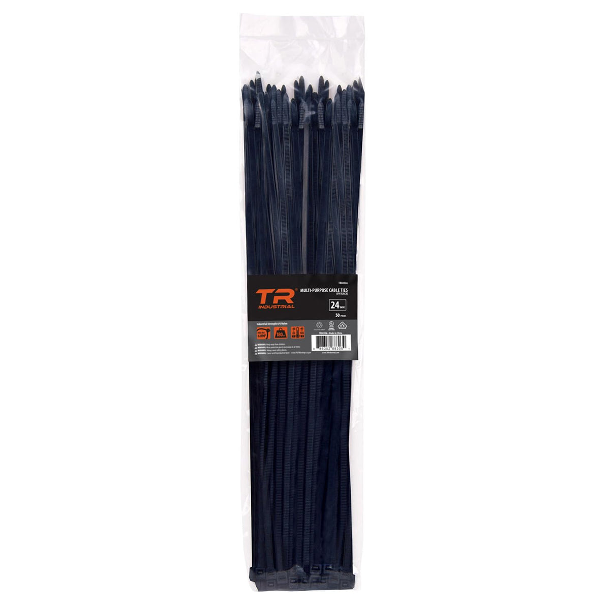 TR Industrial Multi-Purpose Natural Cable Ties, 48 inches, 50 Pack