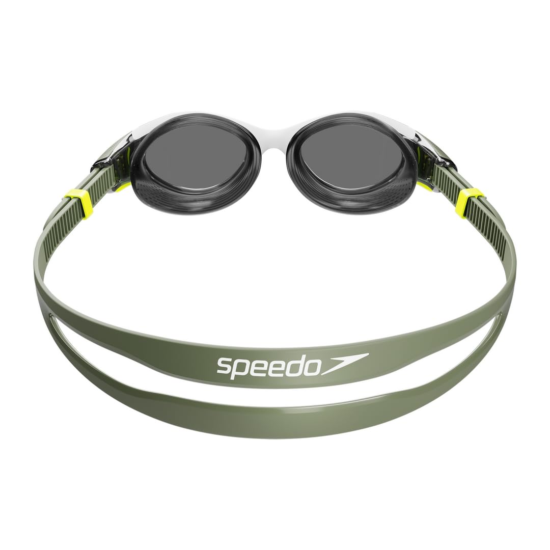 Speedo Damen Biofuse 2.0 Schwimmbrille | Weibliches Design | Patentierter Verstellmechanismus | Anti-Beschlag | Anti-Leck | Comfort Fit Schwimmbrille (1 Stück)
