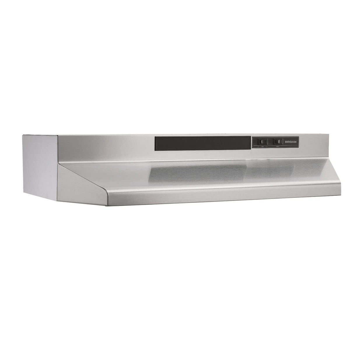 Broan-NuTone F403011 Insert with Light, Exhaust Fan for Under Cabinet Two-Speed Four-Way Convertible Range Hood, 30-Inch, White on White