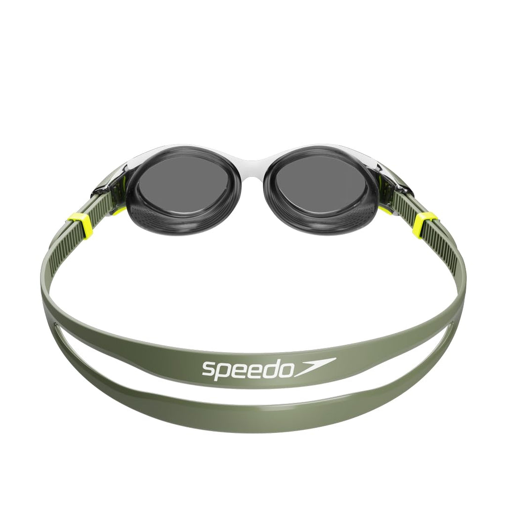 Speedo Damen Biofuse 2.0 Schwimmbrille | Weibliches Design | Patentierter Verstellmechanismus | Anti-Beschlag | Anti-Leck | Comfort Fit Schwimmbrille (1 Stück)