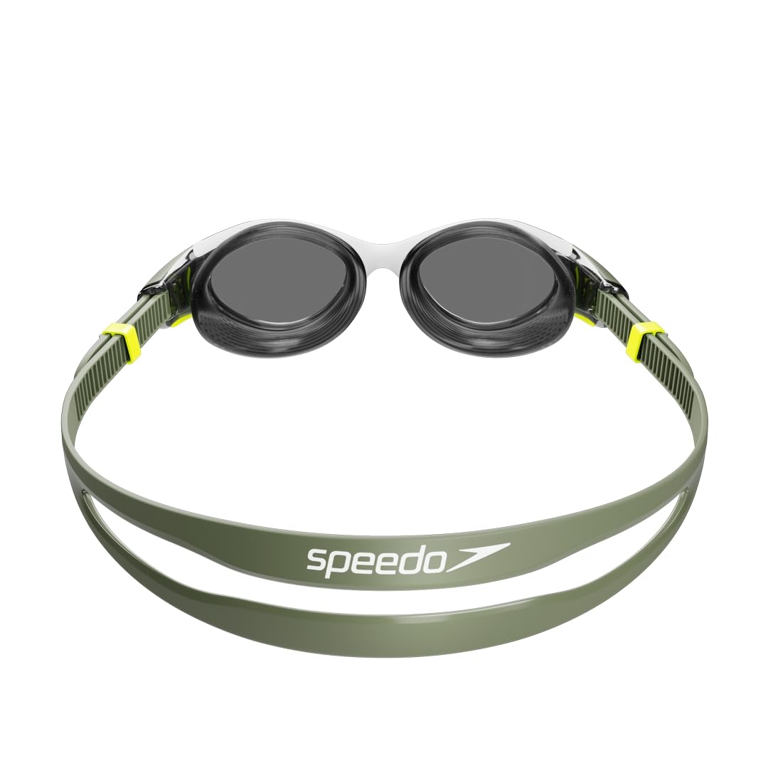 Speedo Damen Biofuse 2.0 Schwimmbrille | Weibliches Design | Patentierter Verstellmechanismus | Anti-Beschlag | Anti-Leck | Comfort Fit Schwimmbrille (1 Stück)