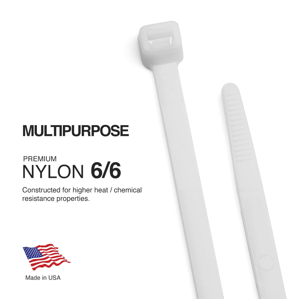 TR Industrial Multi-Purpose Natural Cable Ties, 48 inches, 50 Pack