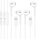 2 Pack [Apple MFi Certified] Wired Earphones for iPhone 14 13 12 11 Pro Max
