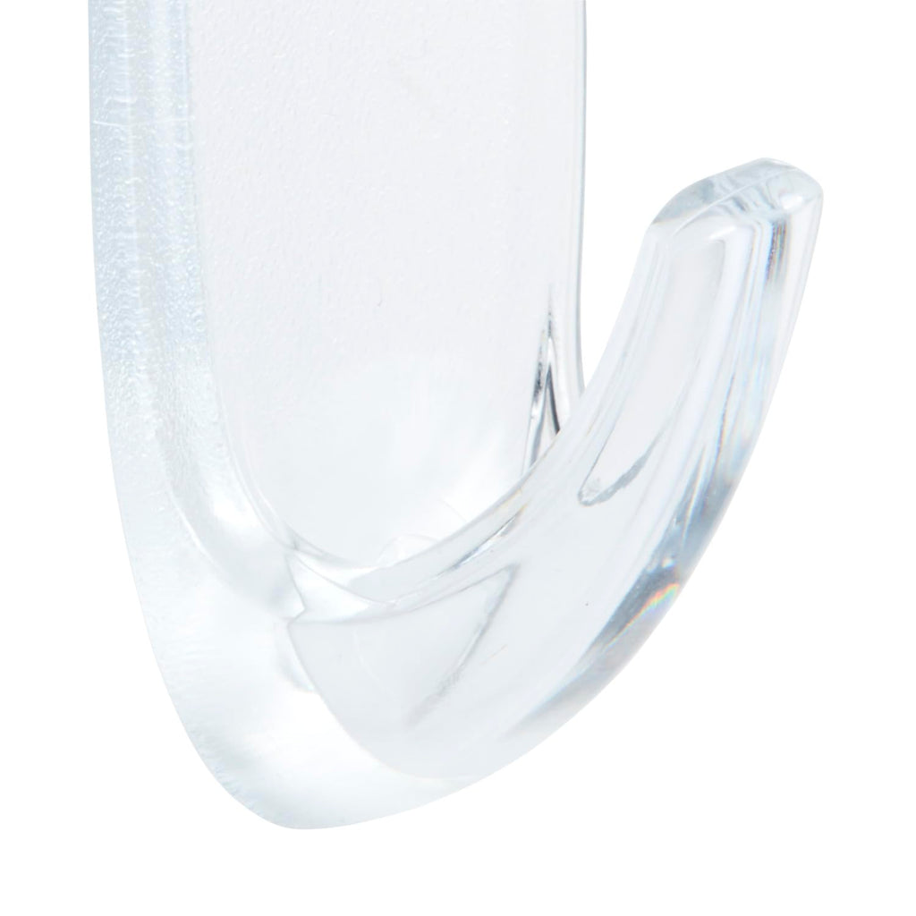 Command Medium Hooks, Clear, 2 Hooks and 4 Adhesive Strips