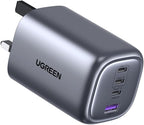 UGREEN Nexode USB C Plug 100W, GaN Fast Charger 4-Port Laptop Charger
