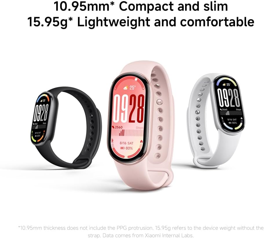 XIAOMI Smart Band 10, Fitness Tracker for Men Women, 21-day battery, White