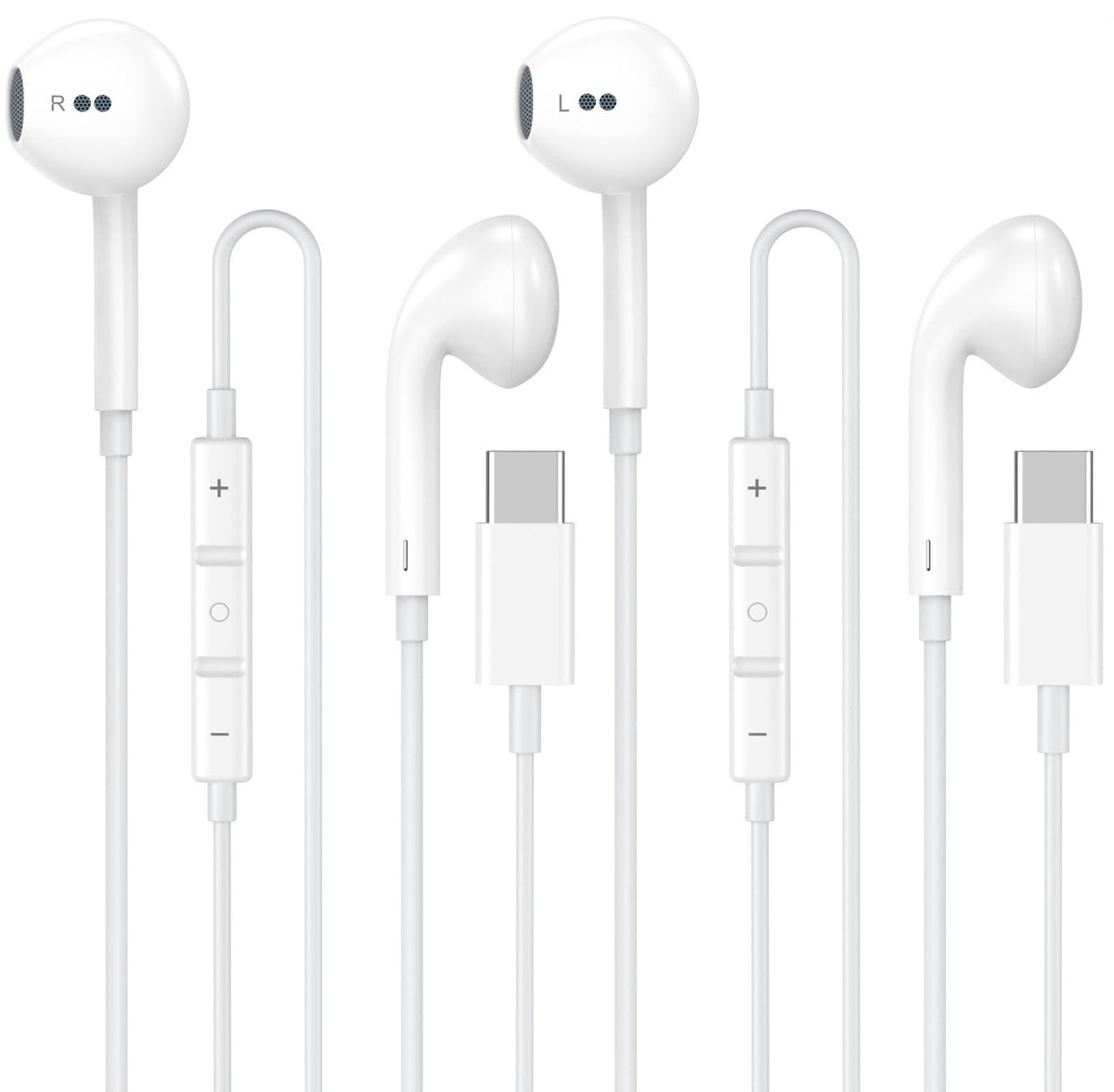 2 Pack [Apple MFi Certified] Wired Headphones for iPhone 14 13 12 Pro Max