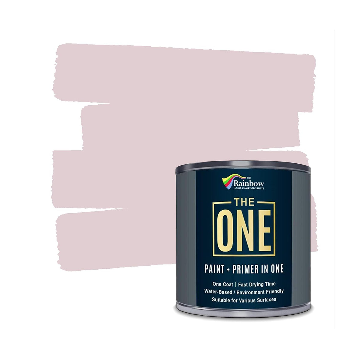 The ONE All-In-One Paint & Primer - Deep Red Satin, 2.5 L | Multi-Surface 1 Coat Formula | Easy Indoor & Outdoor Decorating for Home & Garden Walls, Floors & Furniture | Durable, Water-Based & Low VOC
