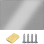 12"x29.5" Stainless Steel Backsplash - Ultra Flat & Easy to Clean, Protect Wall from Splash & Stain - Kitchen Stove Backsplash Panel for Oven & Range Hood with Pre-Drilled Holes