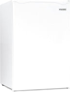 Igloo 2.6 Cu.Ft Mini Fridge with Freezer- Single Door Compact Refrigerator with Glass Shelves for Homes, Dorms & Offices- Keep Snacks, Drinks & Frozen Foods Cool with Temperature Control Fridge- White
