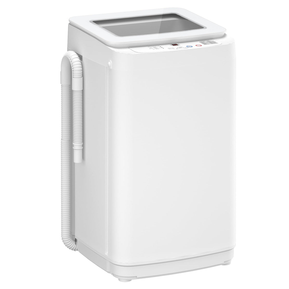 Auertech 18 lbs Portable Washing Machine, Fully Automatic Portable Washer with LED Display, 7 Wash Cycles, 4 Water Levels, Top Load Washing Machine for Apartment, RV, Dorm, Home