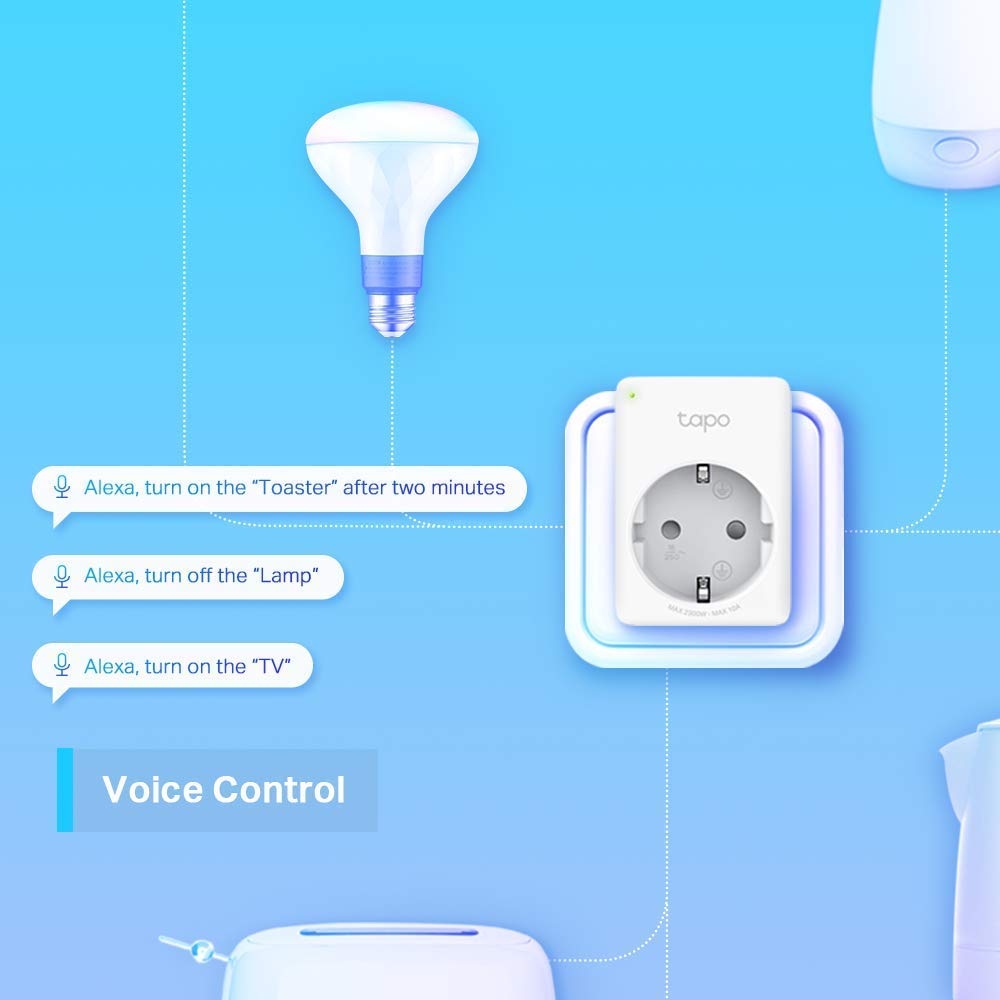 Tapo P110(2-pack) Smart Plug, Energy Monitoring WiFi Plug, Max 13A