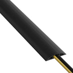 D-Line 6ft Floor Cord Cover, Cable Protector, Hide Extension Cords, Protect Cords, Prevent Cable Trips, Heavy Duty Cord Hider - Cable Cavity = 0.63" (W) x 0.31" (H) - Beige